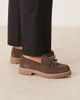 WALK LONDON Walk London Sean tassel loafers in brown suede - 1