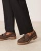 WALK LONDON Walk London Sean tassel loafers in brown suede - 2