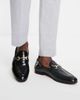 WALK LONDON Walk London terry snaffle loafers in black leather - 1