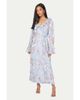 Wallis Wallis Floral Ruffle Belted Midaxi Dress - 1