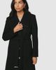 Wallis Wallis Knitted Collar Button Through Wrap Coat - 2