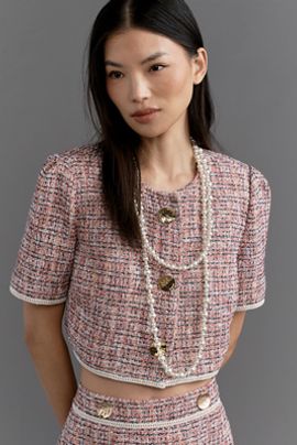 Walter Baker Helene Bouclé Tweed Jacket