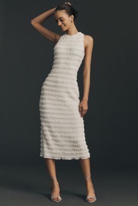 Walter Baker Livia Sleeveless Textured Midi Dress