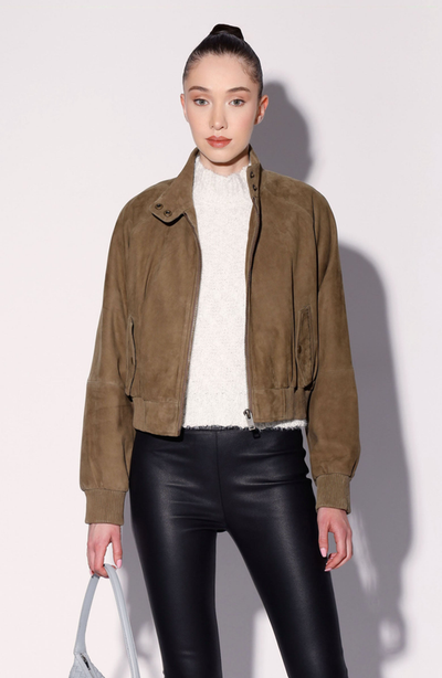 Walter Baker Walter Baker Bowie Suede Bomber Jacket