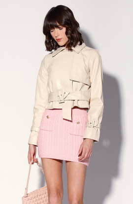 Walter Baker Walter Baker Rexa Short Leather Trench Jacket