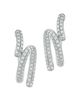 Walters Faith Walters Faith 18K White Gold Diamond Duet Thoby Spiral Earrings - 3