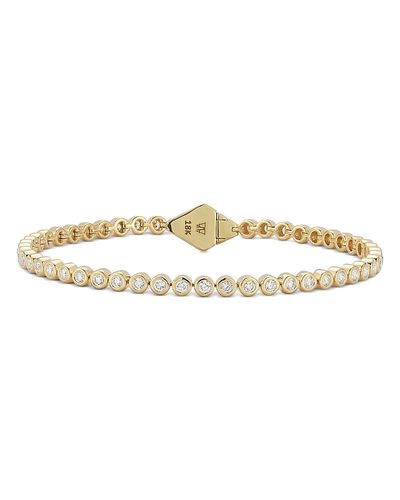 Walters Faith Walters Faith 18K Yellow Gold Diamond Classic Bezel Set Bracelet