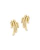 Walters Faith Walters Faith 18K Yellow Gold Diamond Thoby Spiral Small Earrings - 2
