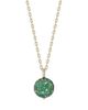 Walters Faith Walters Faith 18K Yellow Gold Green Emerald Oc X Wf Medium Pebble Charm - 3