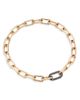 Walters Faith Walters Faith Men's 18K Black & Rose Gold Diamond Clasp Chain Link Bracelet - 1