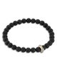 Walters Faith Walters Faith Men's 18K Rose Gold Onyx & Diamond Origami Beaded Bracelet - 1