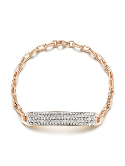 Walters Faith Women's Carrington 18K Rose Gold & Diamond ID Bracelet