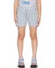 Wander & Wonder Wander & Wonder Kids Blue Striped Shorts - 1