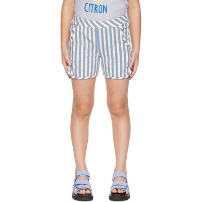 Wander & Wonder Wander & Wonder Kids Blue Striped Shorts