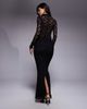 Wanderdoll Wander Doll Lacie sculpting lace high waisted maxi skirt in black - part of a set - 4