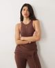 Wanderdoll Wanderdoll Bella sculpting second skin racer neck bodysuit in chocolate - part of a set-Brown - 1