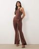 Wanderdoll Wanderdoll Bella sculpting second skin racer neck bodysuit in chocolate - part of a set-Brown - 3