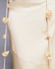 Wanderdoll Wanderdoll Esmerelda premium satin drape flower detail maxi skirt in lemon - part of a set-Yellow - 4