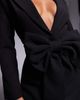 Wanderdoll Wanderdoll Evangeline tailored oversized bow detail blazer in black - part of a set - 2