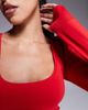 Wanderdoll Wanderdoll Everyday exclusive elevated active long sleeve shrug in red - part of a set - 4