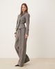 Wanderdoll Wanderdoll exclusive Gabriella tailored wide leg pants with cuffs in gray - part of a set - 2