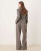 Wanderdoll Wanderdoll exclusive Gabriella tailored wide leg pants with cuffs in gray - part of a set - 4