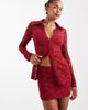 Wanderdoll Wanderdoll Lacie lace mini skirt in wine - part of a set-Red - 2