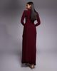 Wanderdoll Wanderdoll triple layered mesh metal hardware gathered waist detail maxi skirt in burgundy - part of a set-Purple - 4