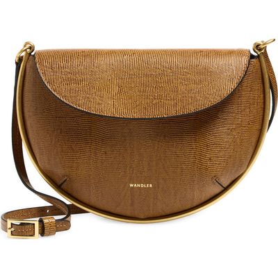Wandler Wandler Mini Kate Lizard Embossed Leather Crossbody Bag