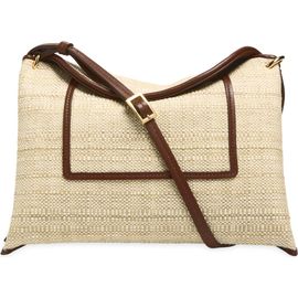 Wandler Wandler Penelope Slouch Raffia Shoulder Bag