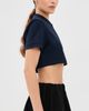 WARDROBE.NYC WARDROBE. NYC Crop Polo Top Navy - 4