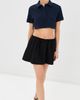 WARDROBE.NYC WARDROBE. NYC Crop Polo Top Navy - 5