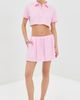 WARDROBE.NYC WARDROBE. NYC Cropped Polo Top Baby Pink - 5