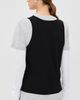 WARDROBE.NYC WARDROBE. NYC Layered Mini Tee White/Grey Marl/Black - 3