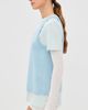 WARDROBE.NYC WARDROBE. NYC Layered Tee Mini Dress Dove/Vapor/Powder - 4