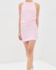 WARDROBE.NYC WARDROBE. NYC Liquid Halter Mini Dress Baby Pink - 5