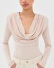 WARDROBE.NYC WARDROBE. NYC Matte Draped Top Greige - 2