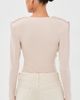 WARDROBE.NYC WARDROBE. NYC Matte Draped Top Greige - 3