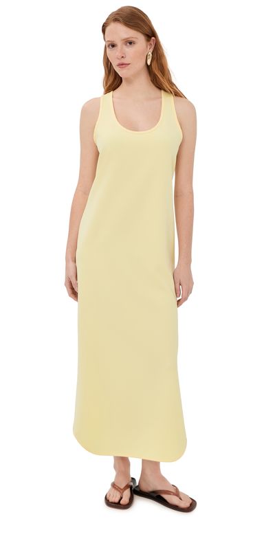 WARDROBE.NYC WARDROBE. NYC Matte Tank Dress Lemon