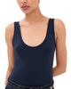 WARDROBE.NYC WARDROBE. NYC Opaque Scoop Bodysuit Navy - 1