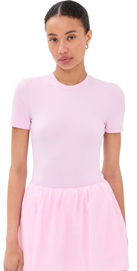 WARDROBE.NYC WARDROBE. NYC Opaque Tee Bodysuit Baby Pink