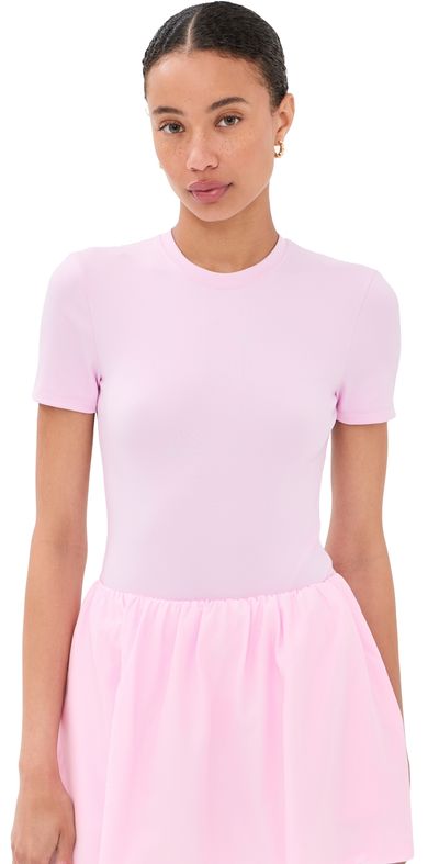 WARDROBE.NYC WARDROBE. NYC Opaque Tee Bodysuit Baby Pink