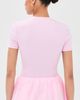 WARDROBE.NYC WARDROBE. NYC Opaque Tee Bodysuit Baby Pink - 3