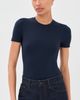 WARDROBE.NYC WARDROBE. NYC Opaque Tee Bodysuit Navy - 2