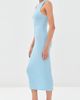 WARDROBE.NYC WARDROBE. NYC Ribbed Racer Dress Cloud - 4