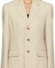 WARDROBE.NYC WARDROBE.NYC Beige Light Longline Blazer - 1