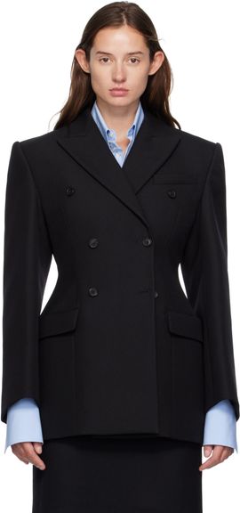 WARDROBE.NYC WARDROBE.NYC Black Double Breasted Contour Blazer