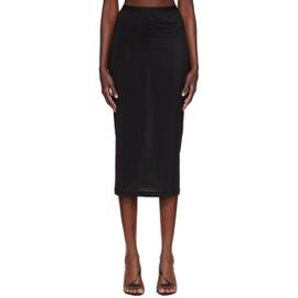 WARDROBE.NYC WARDROBE.NYC Black Sheer Midi Skirt