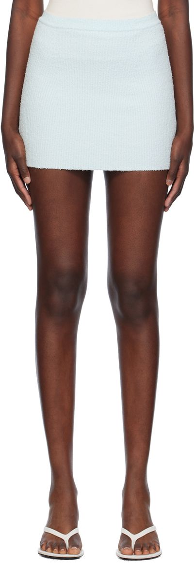 WARDROBE.NYC WARDROBE.NYC Blue Ribbed Miniskirt