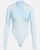 Wardrobe.NYC Wardrobe.NYC Draped sheer bodysuit - 1